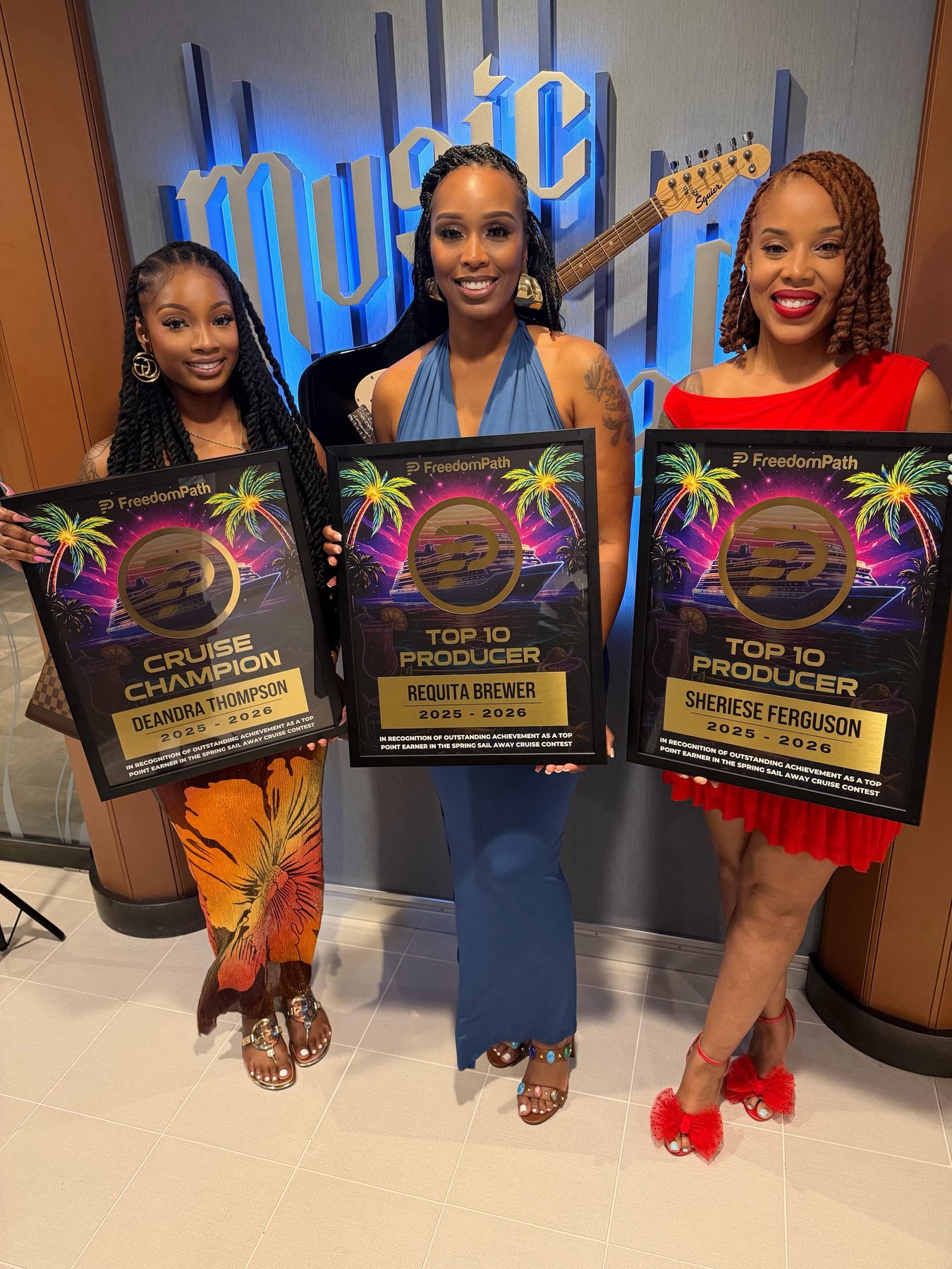 FreedomPath cruise award recipients